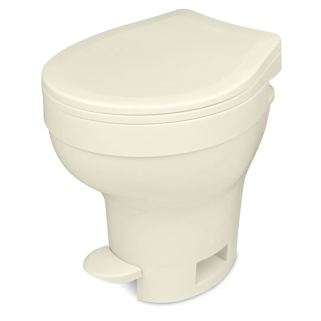 50004 – DAVE CARTER Toilet, Permanent High Profile Round SloClose ™ Seat And Cover With 17-1/2 Inch Seat Height Pedal...